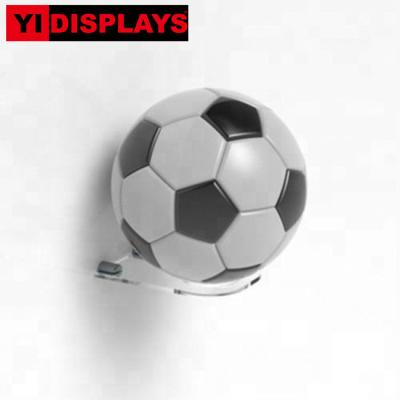 China Wall Mounted Acrylic Wall Mounter Golf Tennis Football Rugby Billiard Sports Ball Display Rack Shelf Case for sale