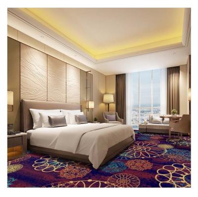 China Non-slip Good Quality Machine Embellished Printed Nylon Carpet Rolls Hotel Guest Room Carpet Wall To The Wall for sale