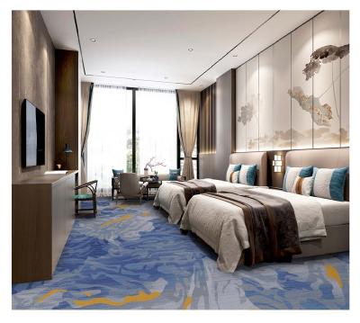 China Non-slip five-star luxury design floor European wall-to-wall carpet large for Banquet Hall Custom Exhibition Hotels Axminster carpet for sale