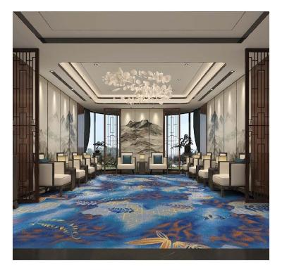 China Non-slip carpets design to pattern high-end luxury hotel luxury hotel five-star carpet printed lobby carpet hotel for sale