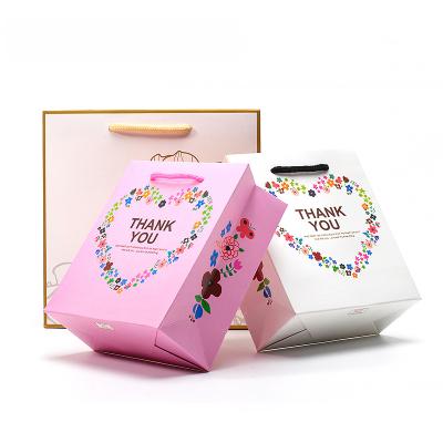 China Promotional Luxury Recycled Materials Jewelry Clothing Packaging Shopping Paper Bag With Your Own Logo for sale