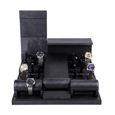 China OEM+Wholesale SUNDO Luxury Custom Watch Display Stand Logo Watch Display Tray for sale