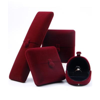 China Custom logo SUNDOHigh-end jewelry box high-end velvet packaging jewelry box bracelet gift jewelry box for sale