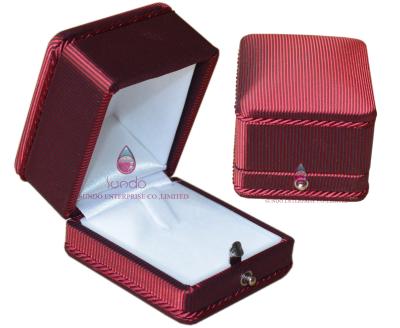 China Handmade Plastic Jewelry Box Gift Ring Box Jewelry Packaging Box Luxury for sale