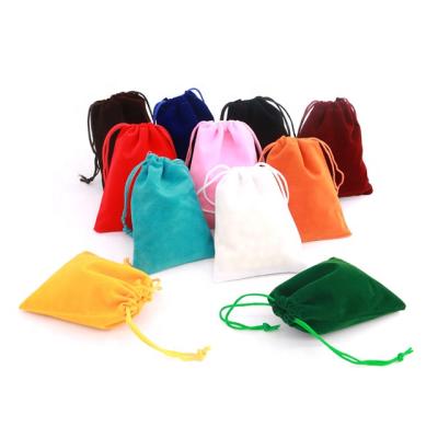 China With Drawstring Making The Bags Easy To Close And Gifts Open Bag Custom Jewelry Packaging Velvet Drawstring Pouch for sale