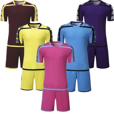 China Kids Good Quality Soccer Jerseys Boys Blank Football Jersey Youth Soccer Sets Can Customize Logos for sale