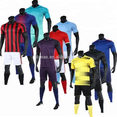 China Thai quality custom logo and number blank football jersey club soccer jersey 2018 for kids and adults for sale