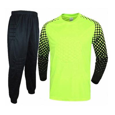 China New model football jerseys for goalkeeper custom design goalie soccer jersey suit for sale