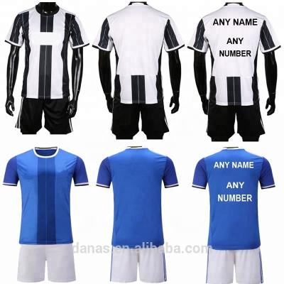 China Top quality quick dry polyester football shirt maker soccer jersey in stock for sale