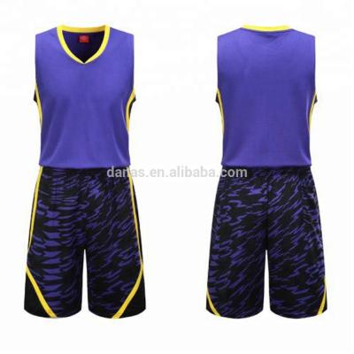 China Diseños violetas baratos del jersey del baloncesto de la buena calidad de Danas en venta