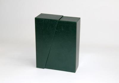 China Eco friendly Cardboard Biodegradable Recycled Paper Gift Boxes , Green watch Gift Box for sale