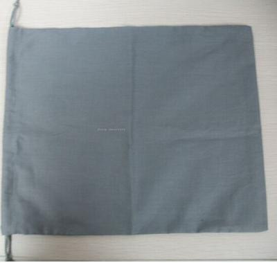 China 100%Cotton Toiletries Travel Bag Grey Drawstring Bags 15.5cm*23cm for sale