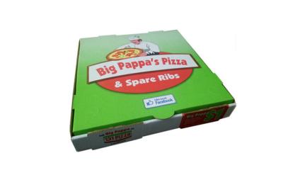 China Eco - Friendly Craft Paper Packaging Box / F Flute Corrugated Paper Box For Pizza for sale