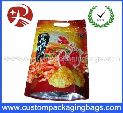 China Custom Foil Reclosable Plastic Food Packaging Zipper Bag With Stand Up for sale