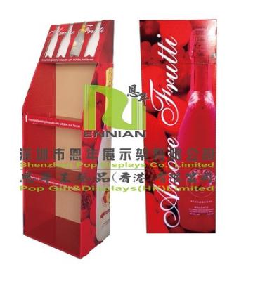 China Wine Cardboard Floor Displays And Pop Point Of Purchase Displays for sale