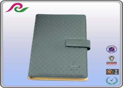 China Velcro closure A5 logo printing loose leaf notebook with card files for sale