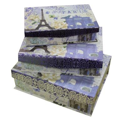 China Art Paper Keepsake Gift Boxes Flap Magnet in Set 1200gsm for sale