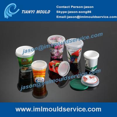 Chine 250g-1000g amincissent des boîtes de conditionnement en plastique de mur moulent, IML les tasses qu'en plastique avec des couvercles moulent à vendre