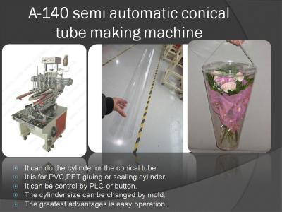 China cylinder conical tube making machine ,clear conical cylinder making machine for sale