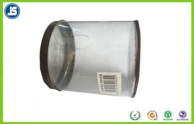 China Small Clear Plastic Tube Packaging For Candy , Food Biscuit Cylinder With Sticker for sale