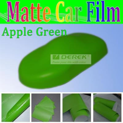 China Matte finished decal apple green wholesale heat transfer vinyl car stickers for sale