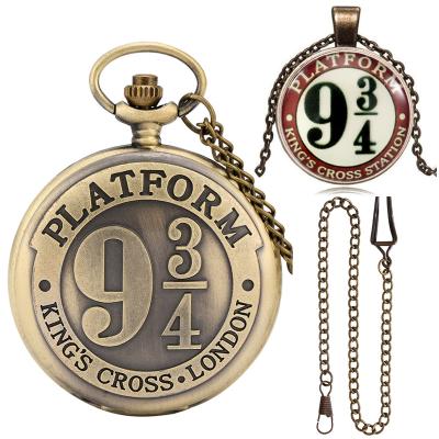 China Antique Fashion Clock Accessory 9 3/4 Model Women Men Women's HARRY Movie Pocket Watch Gifts for sale