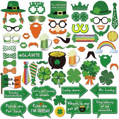 China Funny Hot Sale St. Patrick's Day Party Decorations Photo Booth Props For Irish Festival for sale