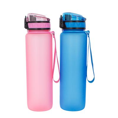 China Uz Viable Space Hot Sales 1000ml High Capacity Sports Space Fruit Juice Plastic My Bpa Free Creative Water Bottle for sale