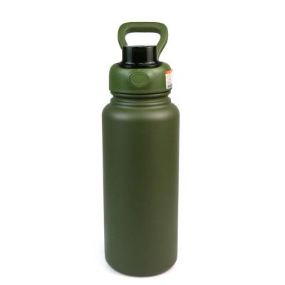 China 1000ml Factory Wall Stainless Steel Drinks Cup Double Insulated Bottle Tumbler Stored Water Bottle Updraft for sale