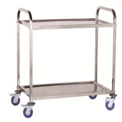 China A1005 3 Tiers Tools Hand Cart Shape Storage Cart Square Tube Square Tube Serving Cart And Heavy Duty Restaurant Food Carts 850X450XH900 Mm for sale