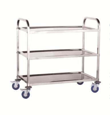 China A1006 Collected Bar Tender , Stainless Steel Square Drinking Cart 750X400XH835 Mm for sale