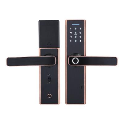 China Office Huiyou tuya or ttlock x7 password access keyless fingerprint smart door lock in stock for sale