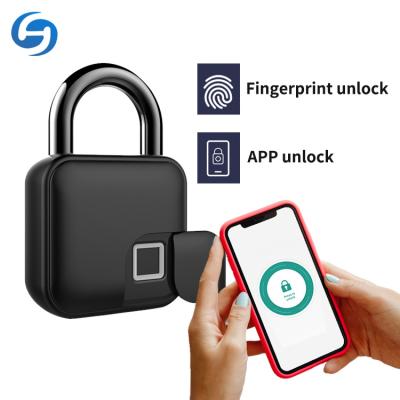 China BT Phone App Control L3 Multiple Smart Fingerprint Padlock Waterproof Huiyou Zinc Alloy Long Replacement for sale