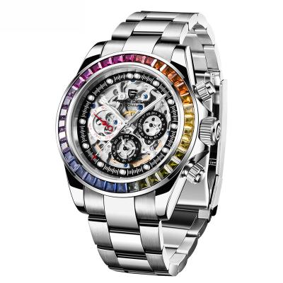 China Day/Date PAGANI DESIGN 2022 New Men Mechanical Wristwatches Luxury Sapphire Glass Hollow Out Design Automatic Watch For Men Chronograph for sale