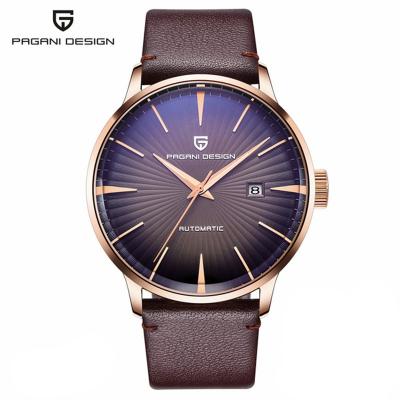 China Day/Date PAGANI Design 2770 Men's Watches Classic Mechanical Leather Watch Men Luxury Automatic Watches Business Waterproof Clock Man for sale