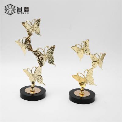 China Reusable Custom Zinc Alloy Home Craft Ornament Butterfly Fashion Living Room Decor Luxury Accessories for sale