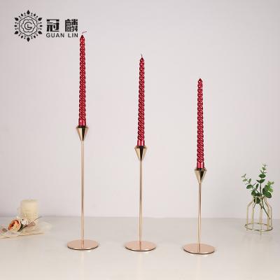 China Nordic Modern Reusable Table Candlestick Candle Holder Diamond Head Round Metal Other Candle Holders for sale