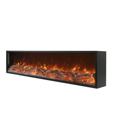 China Best Selling Wall Mounted Insert Decorative Electric Fireplace With Firewood or Pebbles for sale