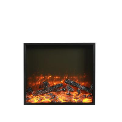 China Decorative Square Electric Fireplace Insert Or Freestanding For Classic Mantel for sale