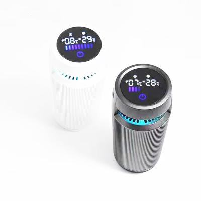 China 2021 hot sale portable chargeable lcd usb hepa filter air purifiers for car use for sale