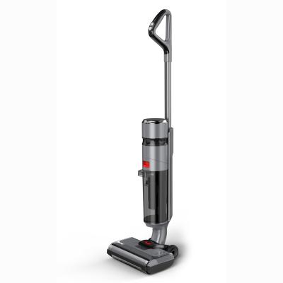 China Hotel Newcomer Floor Washing Wet Dry Upright Standing Cordless Self Cleaning Vacuum Cleaner for sale