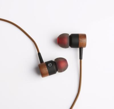 China High Quality Brown Classic Style Premium Earphone Perfect Healthy Wood for sale