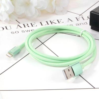 China Nylon Mobile Phone 1M Data Cable Micro Usb Cable For Universal Android / IOS / Type C Charger for sale