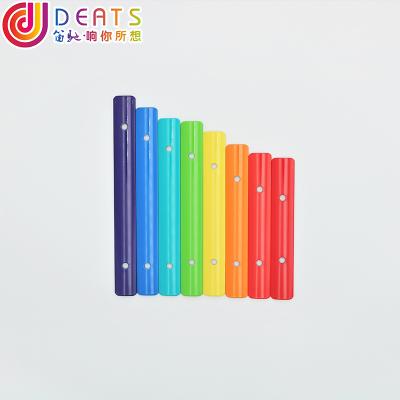 China Playable DEATS ASSEMBLE Musical Instrument Xylophone Music Note Metal Xylophone With Wooden Box for sale