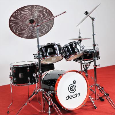 China Popular Deats Factory Supply Direct Beginner 14 Inch Kids Drum Set Mini Jazz Classical Drum Set For Kids Inexpensive Kid Drum Set for sale