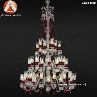 China Modern Baccara Crystal Chandeliers for the foyer for sale