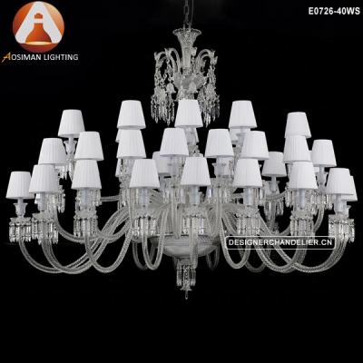 China Large Modern Ellipse Light Crystal Chandelier 40 Oval Shape for sale