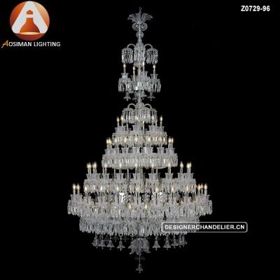 China 96 Modern Large Light Crystal Chandelier for Home Decor for sale