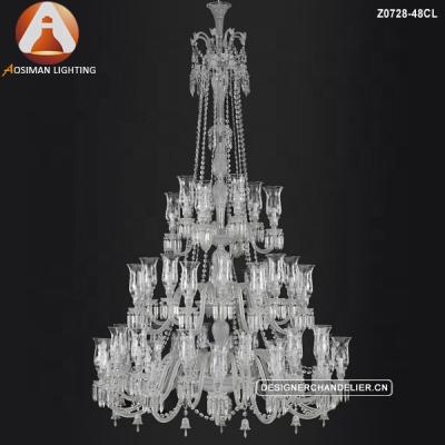 China Baccarat 48 Modern Light Style Large Chandelier Crystal For Home Decor for sale