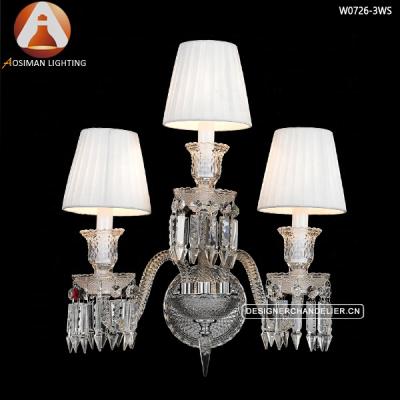 China Modern French Crystal Wall Lamp Sconce for sale